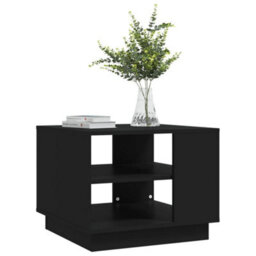 Berkfield Coffee Table Black 55X55X43 Cm Engineered Wood - thumbnail 4