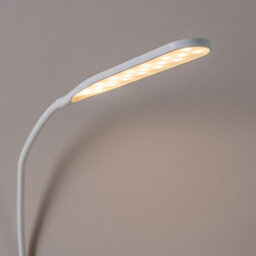 Valuelights Adjustable Led Daylight Desk Lamp With Clamp, Colour Modes With Dimmer And Usb - White - thumbnail 4
