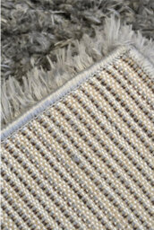 The Rugs Lagom Collection Solid Design Shaggy Rugs In Grey - thumbnail 3