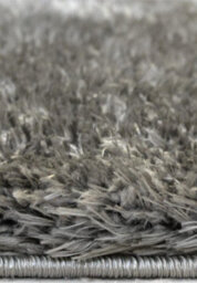 The Rugs Lagom Collection Solid Design Shaggy Rugs In Grey - thumbnail 4