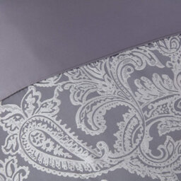 Emma Barclay Duchess Jacquard Luxury Bedding Duvet Set Silver - thumbnail 3