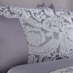 Emma Barclay Duchess Jacquard Luxury Bedding Duvet Set Silver - thumbnail 2