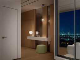 Luminosa Lighting Luminosa Zaria Slim Pendant Ceiling Light Black, Gold, Clear Led 3000K - Uk Stock - thumbnail 2