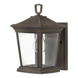 Elstead Bromley 1 Light Outdoor Small Wall Lantern Light Bronze Ip44, E27 - thumbnail 1