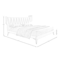 Angel Cerda Light Grey Fabric Bed With Stylish Design - thumbnail 7