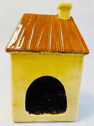 My Square Mile Tealight Candle Holder Housewarming Gift Ceramic Village Pottery House Ornament (Yellow Picket Fence Cottage (20Cm X 12Cm)) - thumbnail 4