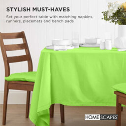 Homescapes Lime Green Seat Pads Or Cotton Chair Cushions 40X40 Cm, Set Of 6 Plain Chair Pads For Dining, Kitchen Or Outdoor - thumbnail 7