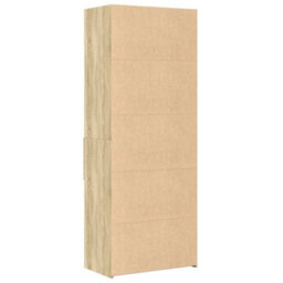 Berkfield Highboard Sonoma Oak 70X42.5X185 Cm Engineered Wood - thumbnail 6