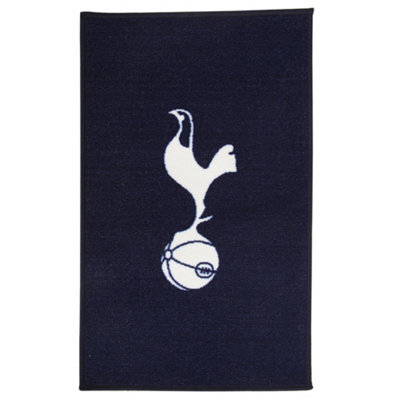 Tottenham Hotspur Fc Official Printed Football Crest Rug/floor Mat Navy/white (One Size) - image 1