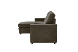 Mattress Guru Reegan L Shaped Corner Sofa Bed With Hidden Storage And Reversible Chaise, With Pocket Sprung Seats - Taupe - thumbnail 4