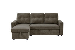 Mattress Guru Reegan L Shaped Corner Sofa Bed With Hidden Storage And Reversible Chaise, With Pocket Sprung Seats - Taupe - thumbnail 6