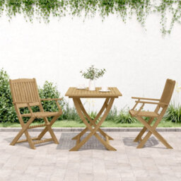 Berkfield Folding Garden Chairs 2 Pcs 58X54.5X90 Cm Solid Wood Acacia - thumbnail 3