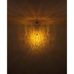 Luminosa Lighting Luminosa Salvy Dome Pendant Ceiling Light Matt Black Amber Glass Shade 1X E27 - thumbnail 5