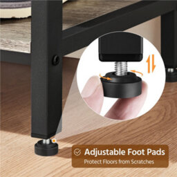 Yaheetech Grey Industrial Hall Tree With With Bench & Shoe Storage - thumbnail 9