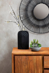 Orsina Acacia One Door Sideboard, Natural Solid Acacia Wood Cabinet With Single Door And Three Drawers - thumbnail 2