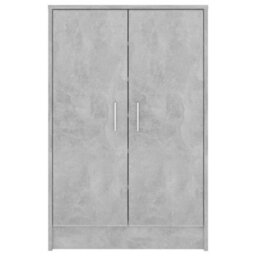 Berkfield Shoe Cabinet Concrete Grey 60X35X92 Cm Engineered Wood - thumbnail 5