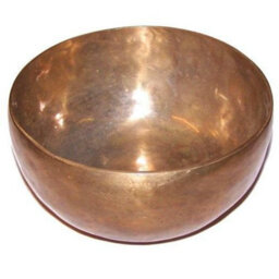 Extra Large Handmade Singing Bowl Gold - thumbnail 2
