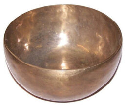 Extra Large Handmade Singing Bowl Gold - thumbnail 1