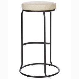 Beliani Set Of 2 Bar Stools Milroy Faux Leather Light Beige - thumbnail 5