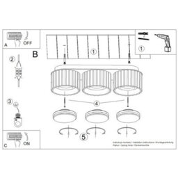 Luminosa Lighting Luminosa Modo Surface Mounted Downlight Pink 3X Gx53 - thumbnail 7