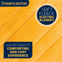 Dreamcatcher Deluxe Gold Electric Throw Heated Double Over Blanket Soft Fleece  9 Heat & 12 Timer Settings - thumbnail 6
