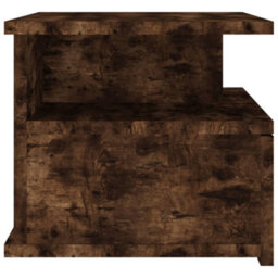 Berkfield Compact Floating Nightstand Smoked Oak 40X31X27 Cm Engineered Wood - thumbnail 5