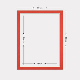 Ak Frames 90X70Cm Poppy Red Picture Mounts To Fit 80X60Cm Aperture Size - Mount Board Only (No Frame Included) - thumbnail 3