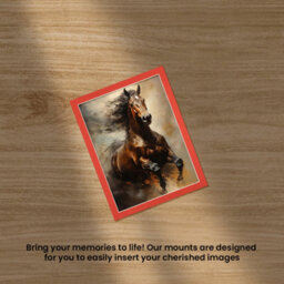 Ak Frames 90X70Cm Poppy Red Picture Mounts To Fit 80X60Cm Aperture Size - Mount Board Only (No Frame Included) - thumbnail 5