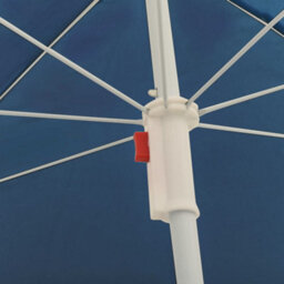 Berkfield Outdoor Parasol  With Steel Pole Blue 180 Cm - thumbnail 4