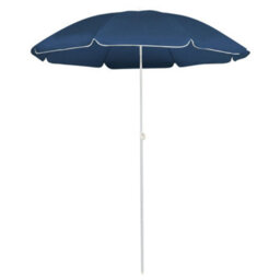Berkfield Outdoor Parasol  With Steel Pole Blue 180 Cm - thumbnail 1