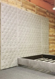 Stratus Interiors Venetian Extra Wide Chesterfield Wall Panel Bed Frame - King - Gas Lift Ottoman Storage Type - thumbnail 3