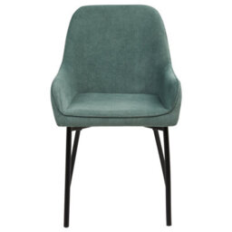 Beliani Set Of 2 Dining Chairs Loverna Corduroy Green - thumbnail 4