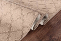 Ivy Washable Trellis Design Anti Slip Doormats Beige 60X220 Cm - thumbnail 2
