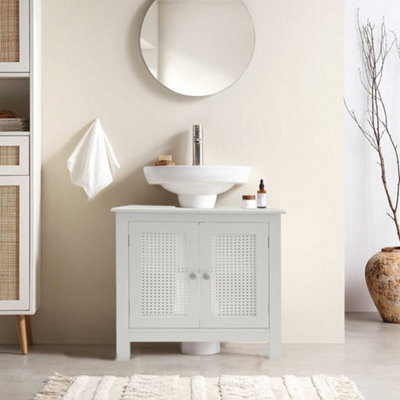 Aspect Furniture Vera Bathroom Storage Under Sink Cabinet, White - image 1