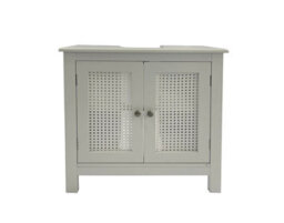 Aspect Furniture Vera Bathroom Storage Under Sink Cabinet, White - thumbnail 2