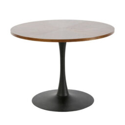 Paris Walnut Round Dining Table 4 Seater 100  X 100 Cm - thumbnail 6