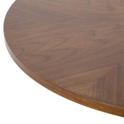 Paris Walnut Round Dining Table 4 Seater 100  X 100 Cm - thumbnail 7