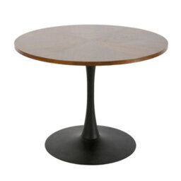 Paris Walnut Round Dining Table 4 Seater 100  X 100 Cm - thumbnail 5