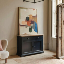 Statement Furniture Florence Sideboard With Cupboard And 2 Drawers - Navy Blue - thumbnail 3
