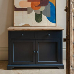 Statement Furniture Florence Sideboard With Cupboard And 2 Drawers - Navy Blue
