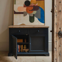 Statement Furniture Florence Sideboard With Cupboard And 2 Drawers - Navy Blue - thumbnail 2