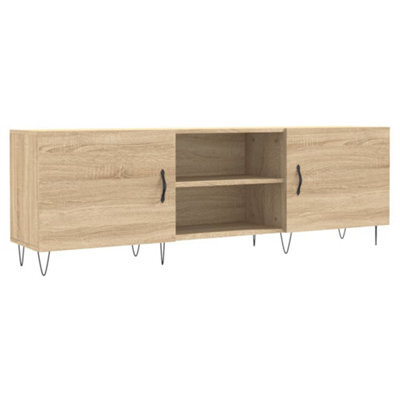 Berkfield Sturdy Tv Cabinet Sonoma Oak 150X30X50 Cm Engineered Wood