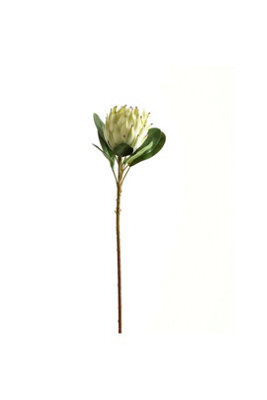 Large White Protea Artificial Flower For Elegant Decor - image 1