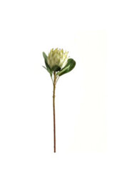 Large White Protea Artificial Flower For Elegant Decor - thumbnail 1
