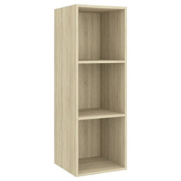 Walplus 2 Piece Tv Cabinet Set Sonoma Oak Engineered Wood - thumbnail 4