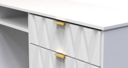 Dallas 6 Drawer Sideboard In White Matt (Ready Assembled) - thumbnail 4