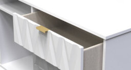 Dallas 6 Drawer Sideboard In White Matt (Ready Assembled) - thumbnail 5