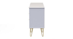 Dallas 6 Drawer Sideboard In White Matt (Ready Assembled) - thumbnail 2
