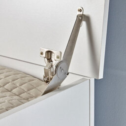 Home Source Malmo Storage Ottoman Chest White - thumbnail 3