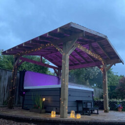 Ruby UK Ruby Wooden Gazebo Kit With Overhang Ruby Treated Featheredge Apex Roof Design 3.9M Wide X 3.9M Long (Front To Back) - thumbnail 4